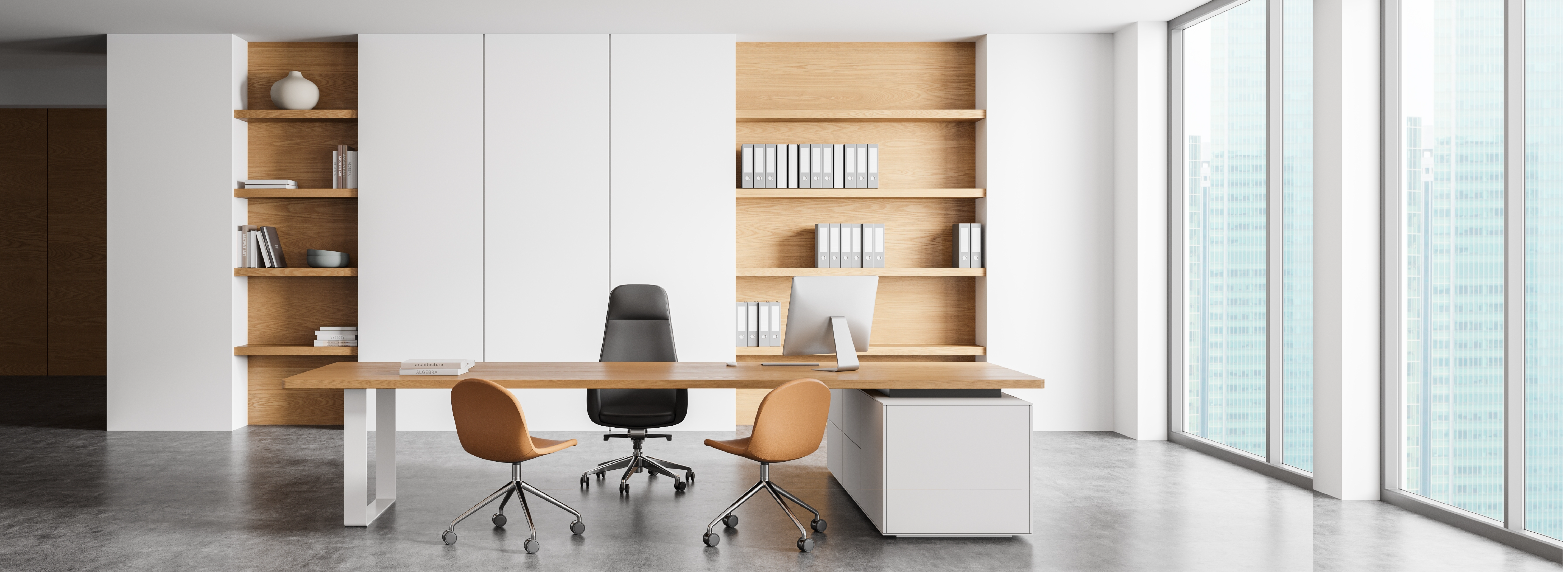 Office Wall Mounted Shelving Kit